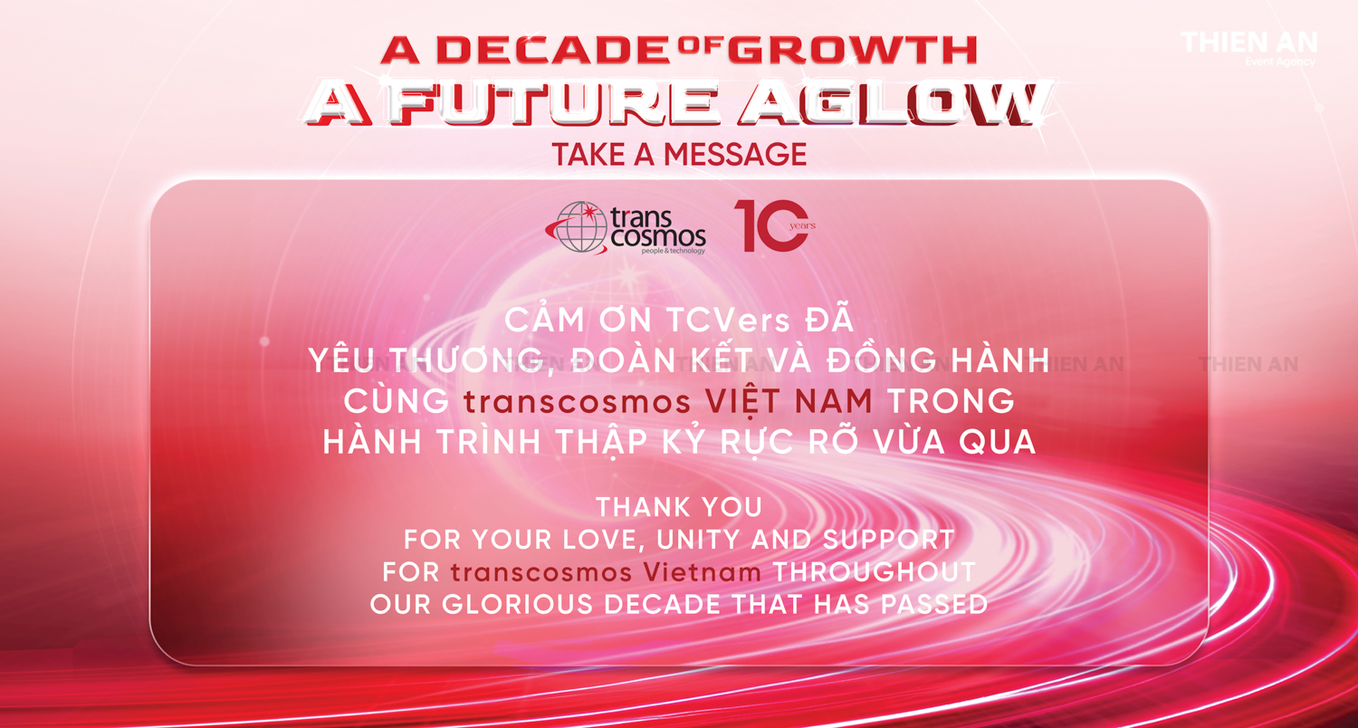 Transcosmos Việt Nam - A Decade of Growth - A Future Aglow - YEP2024